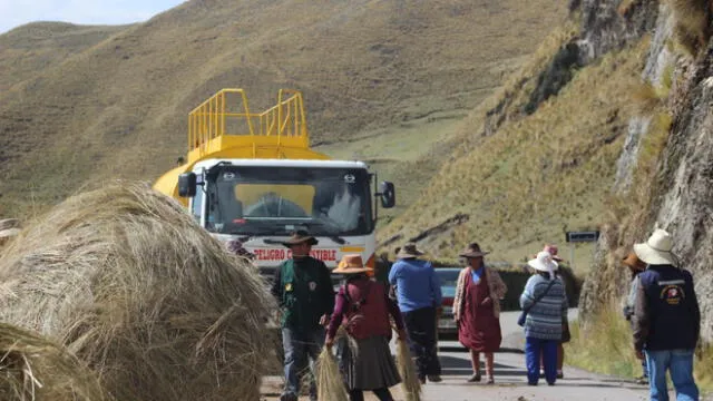 Bloqueo. Corredor minero permanece bloqueado hace tres semanas en dos puntos de la provincia de Chumbivilcas.