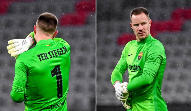 Ter Stegen y Barcelona jugarán la Europa League. Foto: composición EFE