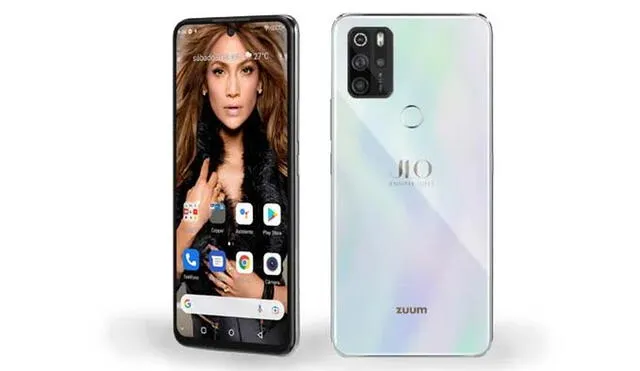 Así luce el smartphone de Jennifer Lopez. Foto: Zuum