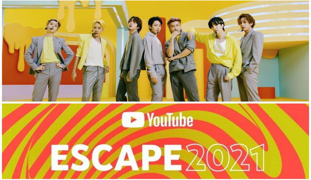 Escape 2021 de YouTube contará con la aparición y presentaciones de BTS. Foto: composición LR / Imágenes YouTube y HYPE