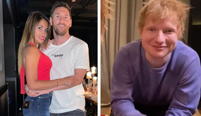 Ed Sheeran y Lionel Messi se conocieron en septiembre de este 2021. Foto: Instagram/Revista pronto