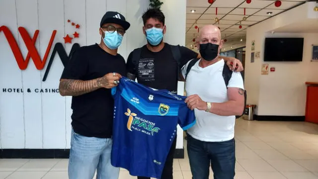 Maximiliano Freitas, Gabriel Leyes y el preparador físico Ramón Vásquez llegaron juntos a Chiclayo. Foto: Clinton Medina