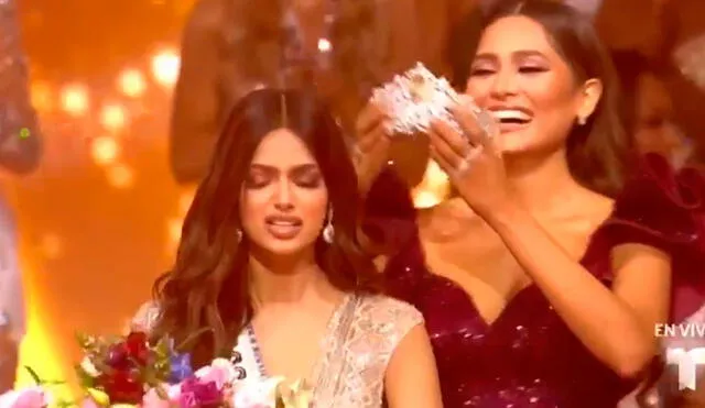 Manasa Varanasi se coronó como Miss Universo 2021: Foto: Captura Telemundo.