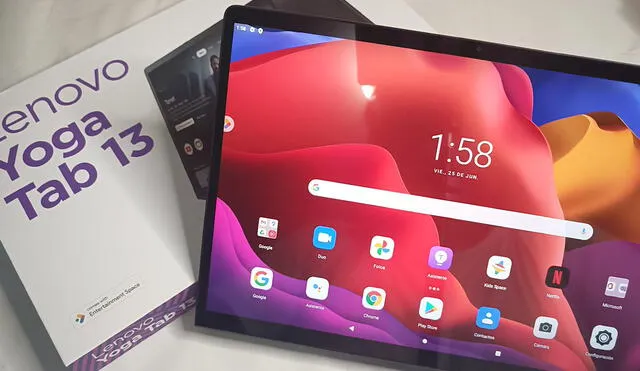 La tablet de Lenovo utiliza Android 11 como sistema operativo. Foto: Juan José López Cuya / La República