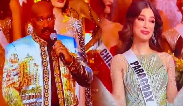 Steve Harvey puso algo de humor en la final del Miss Universo 2021. Foto: captura Telemundo