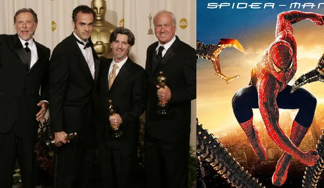 Spider-Man 2 recaudó 789 millones de dólares y fue la tercera película más taquillera del 2004. Foto: Composición/THE 77TH ACADEMY AWARDS/Marvel