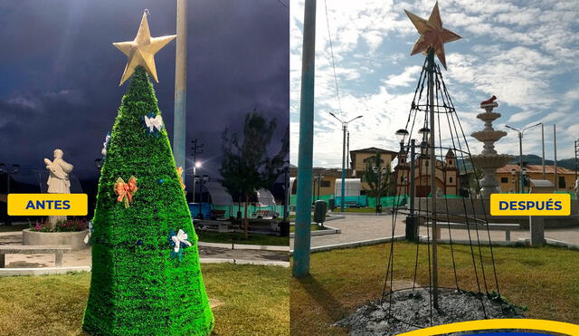 Acto vandálico se registró el 13 de diciembre. Foto: Municipalidad Distrital de Florida