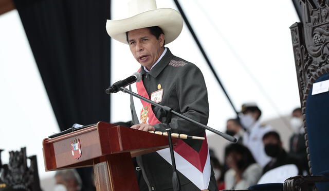 El presidente Pedro Castillo precisó que seguirá firme en su gestión. Foto: Presidencia