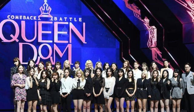 Participantes de Queendom, programa de competencia K-pop emitido entre agosto y octubre del 2019. Foto: Kuki News