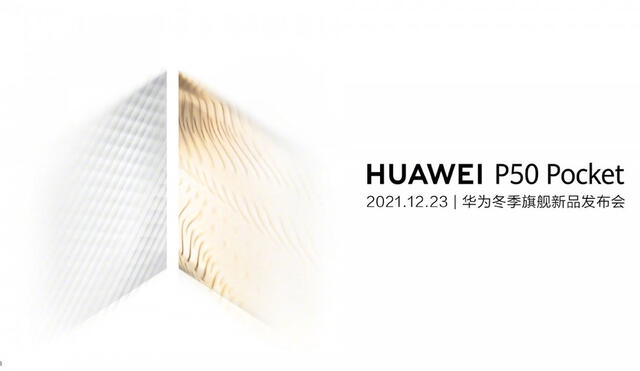 El Huawei P50 Pocket llegará con el procesador Kirin 9000. Foto: Huawei