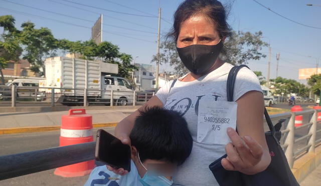 Madre de familia dejó de trabajar tras recaída de su menor hijo. Foto: Pamela Advíncula / URPI-LR