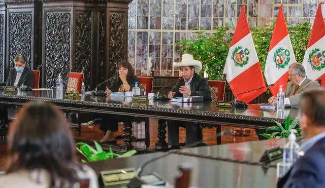 El Consejo de Ministros lo preside actualmente Mirtha Vásquez, quien asumió la PCM tras la renuncia de Guido Bellido. Foto: Presidencia