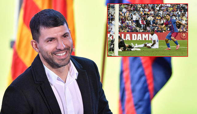 Sergio Agüero solo le marcó al Real Madrid como jugador del FC Barcelona. Foto: composición/AFP