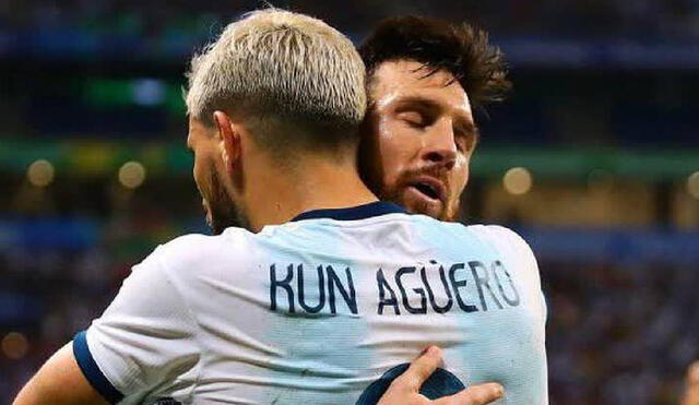 Lionel Messi y Sergio Agüero conquistaron juntos la Copa América con la selección Argentina. Foto: Twitter/Lionel Messi