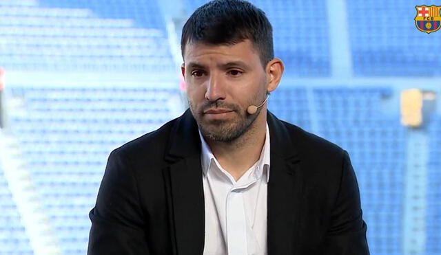 Sergio Agüero se retira del fútbol habiendo marcado un solo gol con el Barcelona. Foto: captura Twitter FC Barcelona