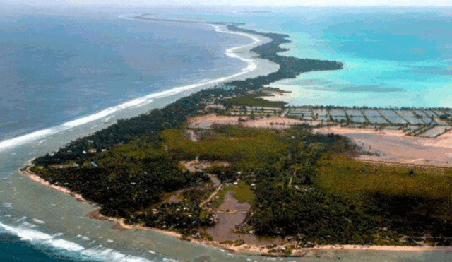 Kiribati es el lugar donde se recibirá primero el año 2022. Foto: EFE