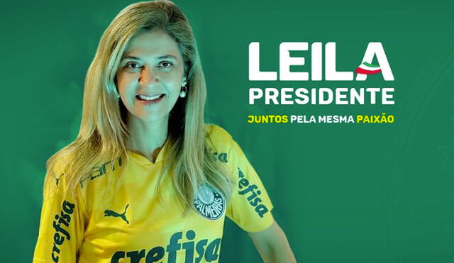 Leila Pereira asumirá la dirección del Palmeiras por tres años. Foto: Twiter Leila Pereira