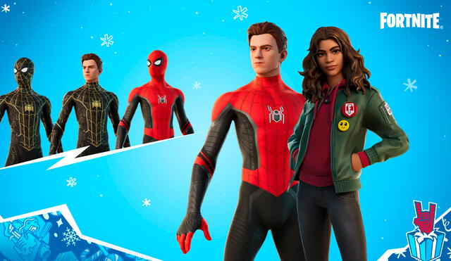 La skin de Spider-Man (no way home) y MJ (no way home) llegarán  a la tienda de objetos de Fortnite el 17 de diciembre. Foto: Epic Games