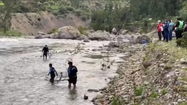 Momento del rescate. Foto: Central De Noticias Ancash