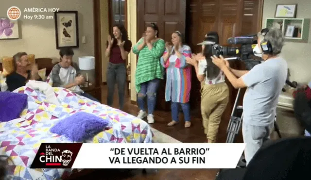 De vuelta al barrio: actores lloraron durante la grabación del último episodio. Foto: América TV.