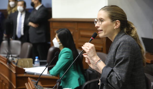 La congresista Adriana Tudela consideró que exiten otros mecanismos para modificar la Constitución. Foto: Congreso