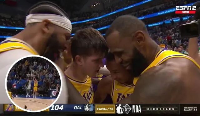 Lakers ganaron gracias a un novato de 23 años. Foto: captura de ESPN 2