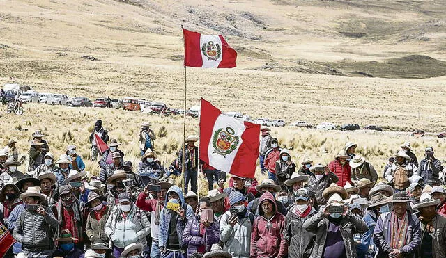 Situación. Premier Mirtha Vásquez señaló que tienen como "última opción" decretar un estado de emergencia en la zona de Chumbivilcas si no cesa el conflicto. Foto: difusión