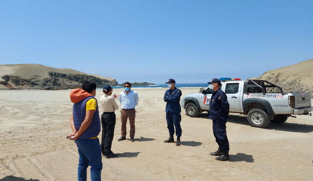 Autoridades supervisaron la alteración de paisaje en balneario ancashino. Foto: Fiscalía