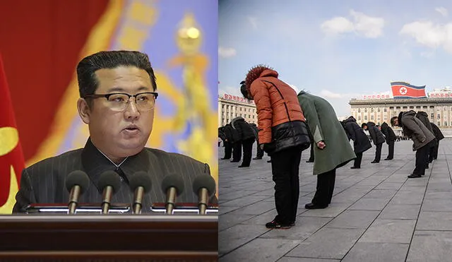 En Corea del Norte quedó prohibida la compra de comestibles este 17 de diciembre por ser el día exacto de la muerte del Kim Jong II. Foto. composición/AFP