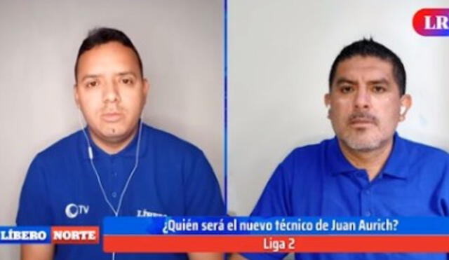 Hugo Daniel Barrios y Hugo Rodríguez presentan Líbero Norte los martes y jueves a las 6.30 p.m. Foto: Captura de pantalla