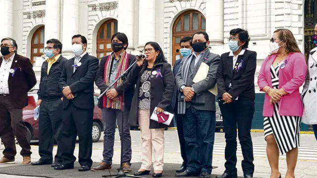 En bloque. Facción moderada de Perú Libre no apoyó moción de censura y niegan renuncia a la  bancada.