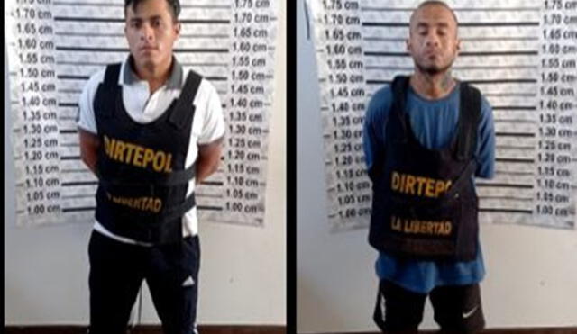 Presuntos integrantes de la banda Los Malditos de Cartavio. Foto: PNP