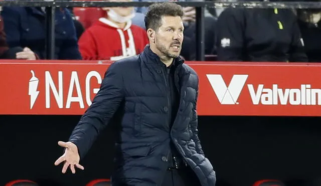 Diego Pablo Simeone ha hilado tres derrotas consecutivas por primera vez desde que es DT del Atleti, según informó MisterChip (Alexis). Foto: EFE