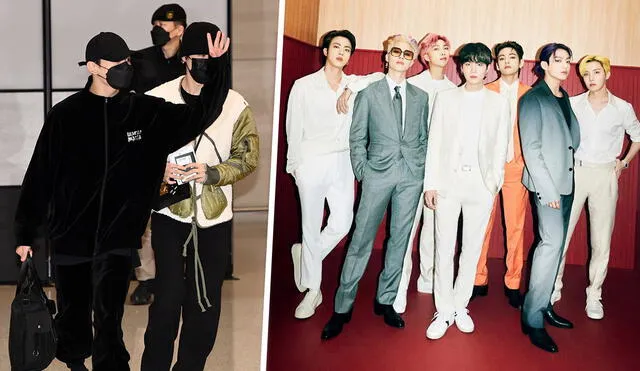 Seis de los siete miembros de BTS ya están en su país natal. Foto: composición/NaverNews/BIGHIT