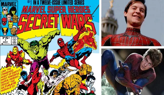 Secret wars comprende 12 números para plantear uno de los crossovers más grandes de los cómics. Foto: composición/Marvel/Sony