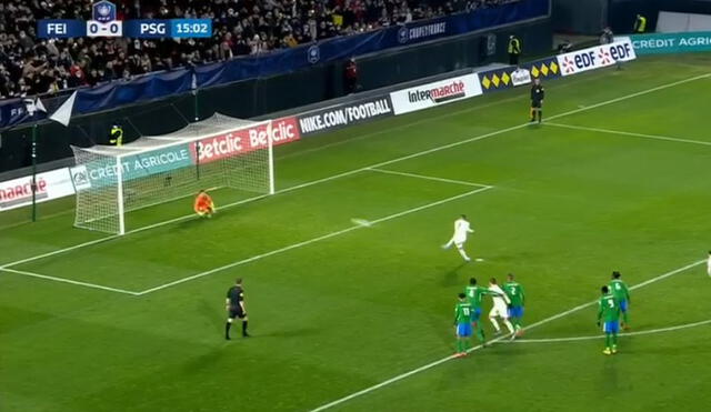 Este es el primer partido del PSG en la Copa de Francia. Foto: captura de ESPN