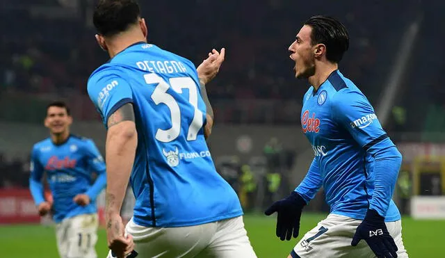El anterior Milan vs. Napoli terminó con victoria de los gli azzurri por la mínima. Foto: AFP