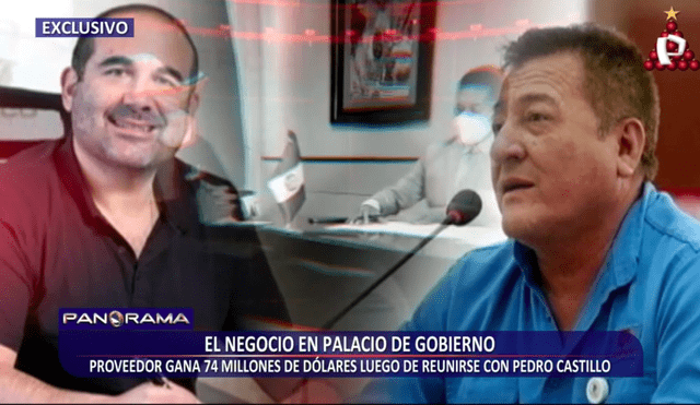 Proveedor que ganó licitación se reunió con Pedro Castillo. Foto: captura de Panorama