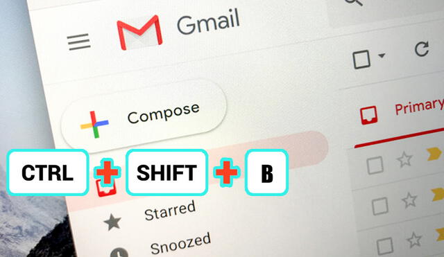 Gmail cuenta con varios atajos de teclado que debes aprender. Foto: Andro4all