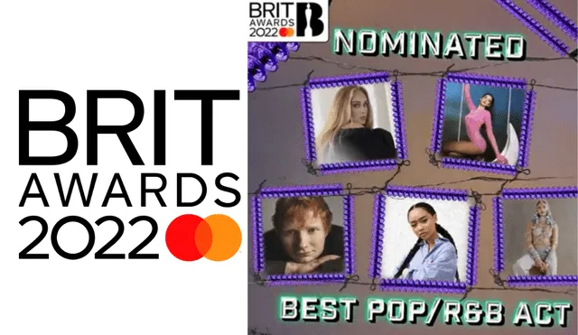 Los Brit Awards son criticados por no incluir a ningún artista de R&B. Foto: composición/ La República/ Twitter Brit Awards