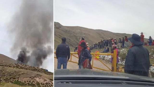 Informes policiales advierten de daños cuantiosos en el campamento. Foto: Comunidad de Pullaqta