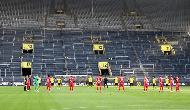 La temporada pasada los encuentros de la liga alemana también se disputaron sin público. Foto: AFP