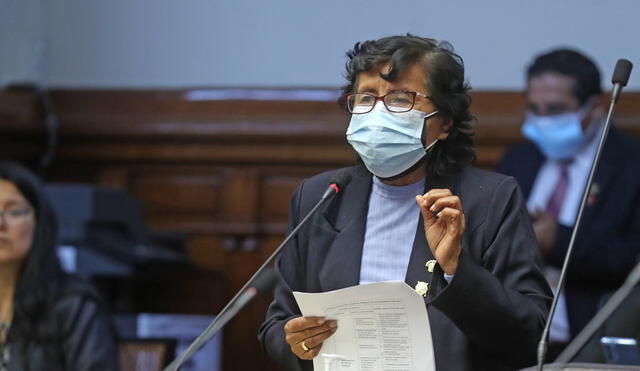 Lucinda Vásquez es congresista de Perú Libre en representación de la región San Martín. Foto: Congreso