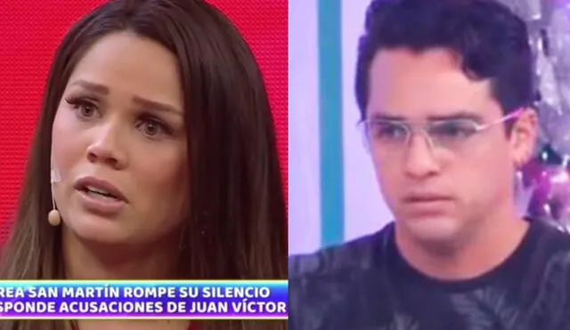 Andrea San Martín se defiende de críticas tras polémica con Juan Víctor Sánchez. Foto: composición/ captura de América TV/ captura de Willax