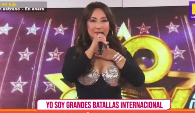 Imitadora de Thalía expresa su gran admiración por la cantante mexicana. Foto: captura de Latina