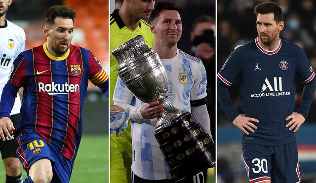 Lionel Messi logró este año un Balón de Oro, la Copa del Rey con Barcelona y la Copa América con Argentina. Foto: AFP