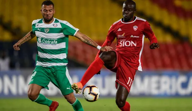 John Jairo Mosquera anotó tres goles con Guabirá. Foto: AFP