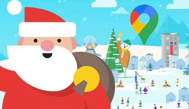 La Navidad está a horas de llegar a todos los hogares del mundo y con este método de Google Maps podrás ver cómo Papá Noel recorre el mundo. Foto: Google
