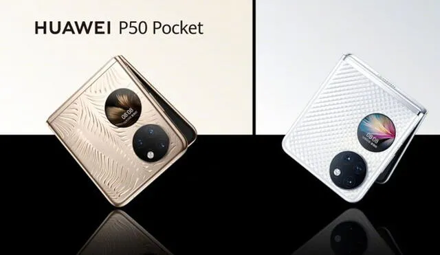 En cuanto al sistema fotográfico trasero del Huawei P50 Pocket, está conformado por tres cámaras. Foto: Huawei