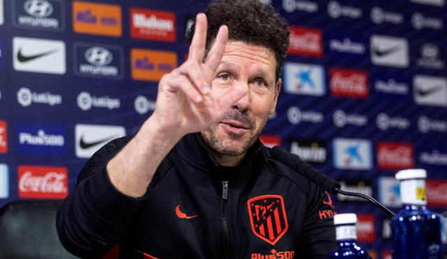 Simeone ganó cuatro títulos internacionales con el Atlético Madrid: dos Europa Leagues y dos Supercopas de Europa. Foto: EFE